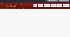 Desktop Screenshot of landmarkbaptistchurch.org
